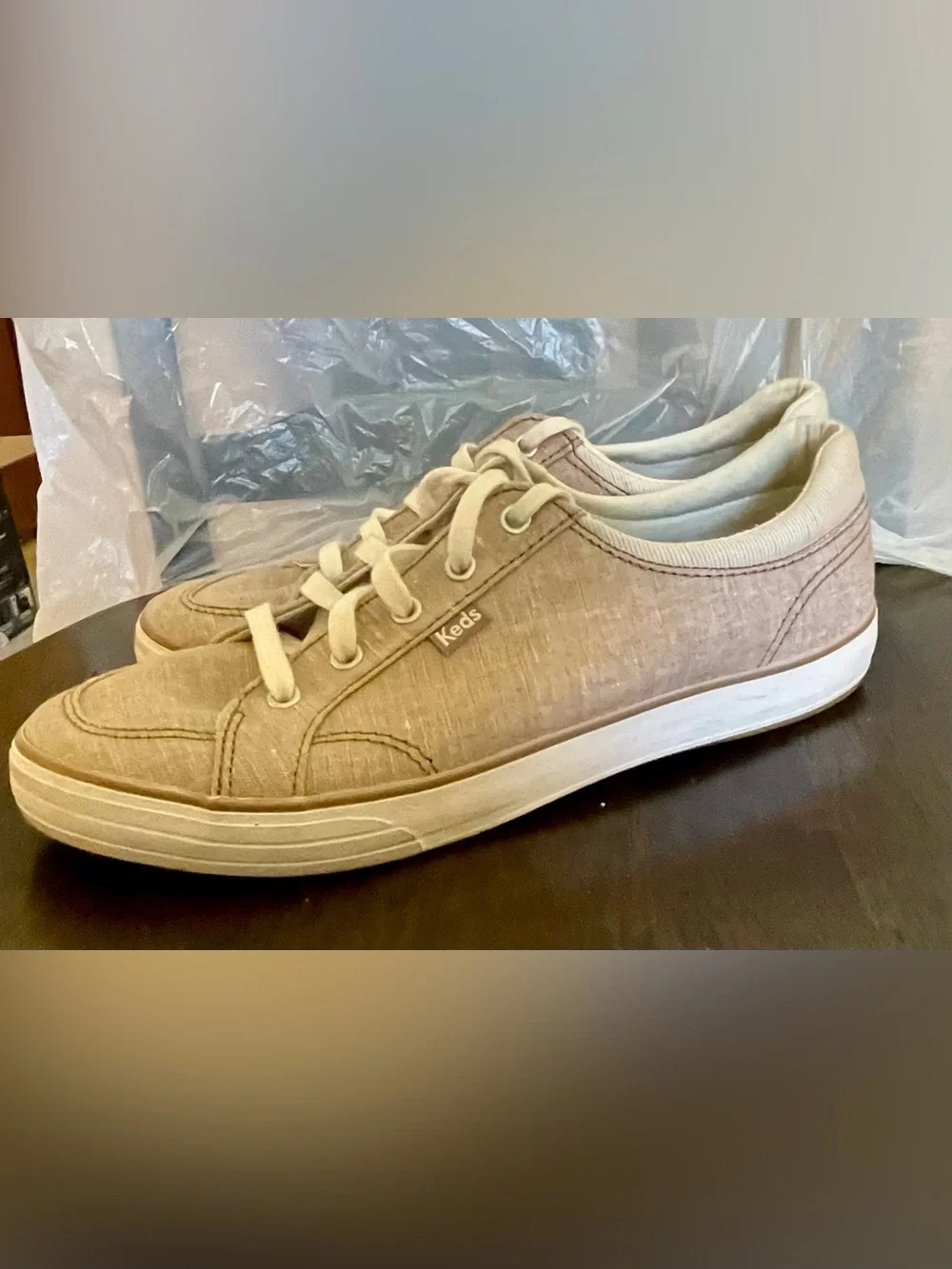 Keds Center II Walnut Chambray Sneaker | Size 9